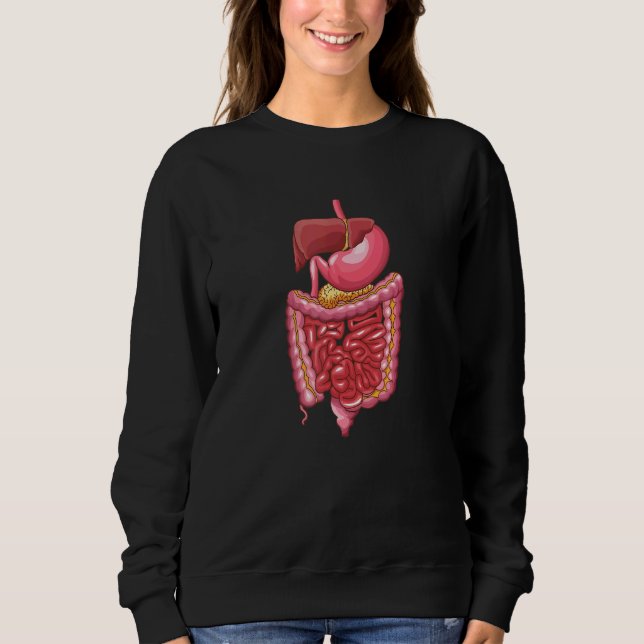 Matsmältningssystemets anatomi Anatomical Biology  T Shirt (Framsida)