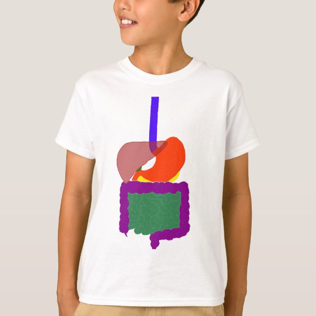 Matsmältningssystemets teve t shirt (Framsida)