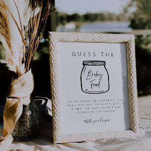 Matsningsgammusslor för babyskor med Party-tecken Poster