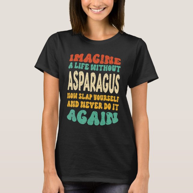 Matsparagusoffert för sparagus t shirt (Framsida)