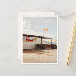Matstånd California Beach Foto Los Angeles Vykort