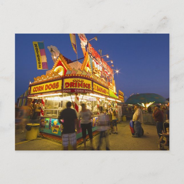 Matstånd vid Northwest Montana Fair i Vykort (Framsida)