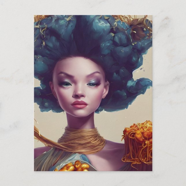 Matstrid Drottning Postkort Vykort (Framsida)