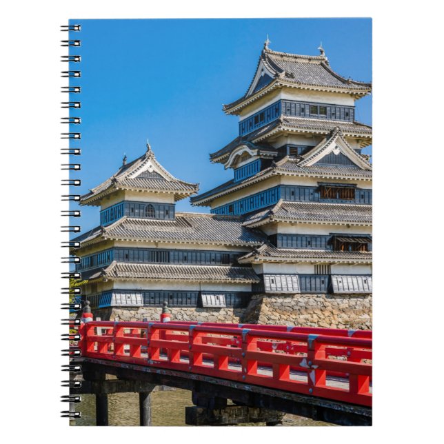 Matsumoto castle and bridge anteckningsbok (Framsidan)