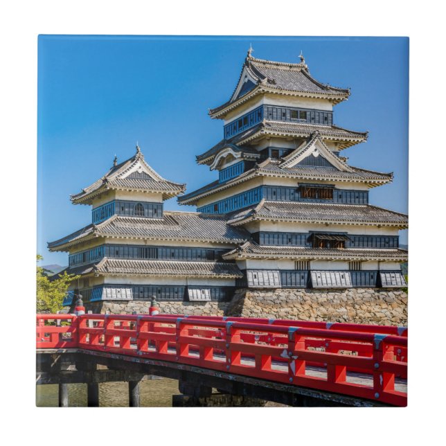Matsumoto castle and bridge kakelplatta (Framsidan)