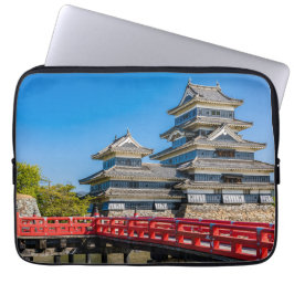 Matsumoto castle and bridge laptop fodral