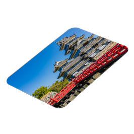 Matsumoto castle and bridge magnet