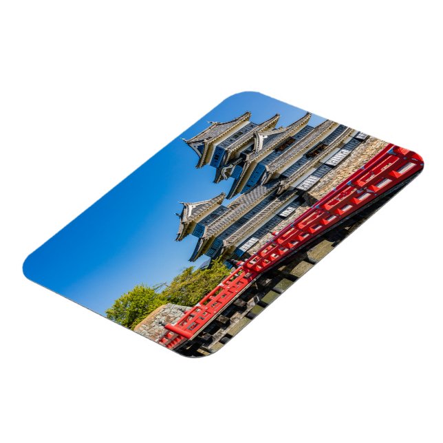 Matsumoto castle and bridge magnet (Vänstra Sidan)