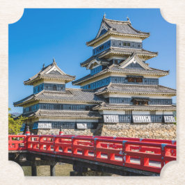 Matsumoto castle and bridge underlägg papper
