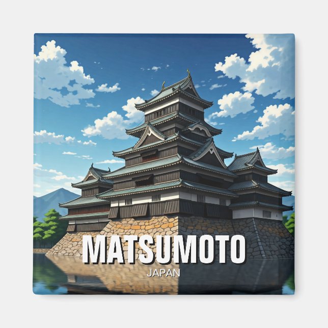 Matsumoto Castle Japan Magnet (Framsidan)