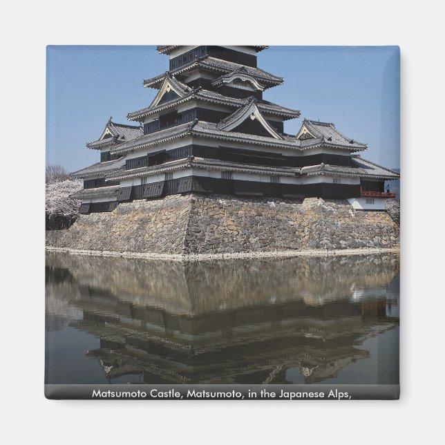 Matsumoto Castle, Matsumoto, i de japanska Alperno Magnet (Framsidan)