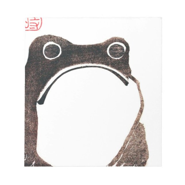 Matsumoto Hoji Frog Anteckningsblock (Framsida)