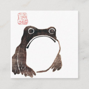 Matsumoto Hoji Frog Fyrkantigt Visitkort