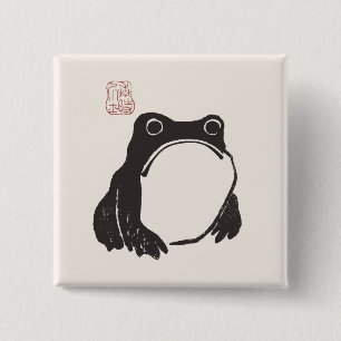 Matsumoto Hoji Frog Ledsen Melancholy Japansk arti Knapp
