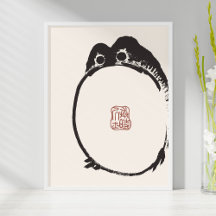 Matsumoto Hoji Ledsen Frog Art-utskrift