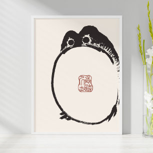 Matsumoto Hoji Ledsen Frog Art-utskrift Poster