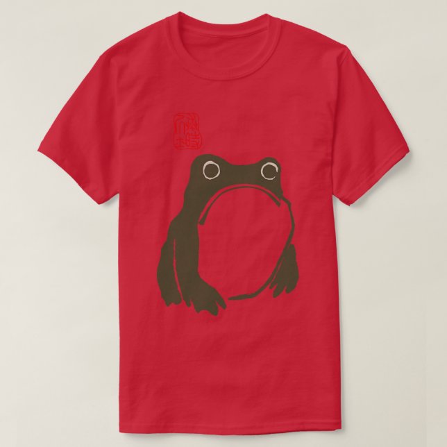 Matsumoto Hoji woodblock print groda toad Hoodie T Shirt (Design framsida)