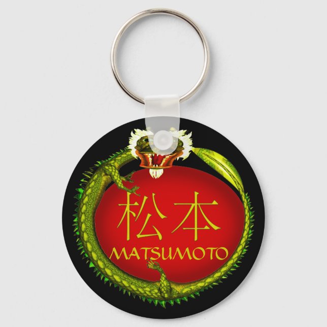 Matsumoto Monogram Dragon Nyckelring (Framsida)