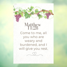 Matt 11:28 Kom till mig Skrift | Grapevine