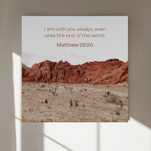 Matt 28:20 KJV Väggkonst – Skriftposter