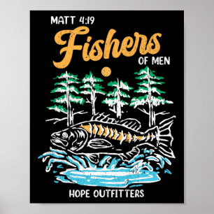 Matt 419 fiskare från Manar Christian Fishing Far Poster