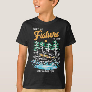 Matt 419 fiskare från Manar Christian Fishing Far T Shirt