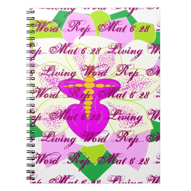 Matt 6:28 anteckningsbok (Framsidan)