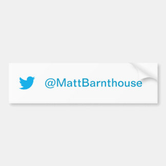 Matt Barnthouse Twitter Bumper Sticker Bildekal