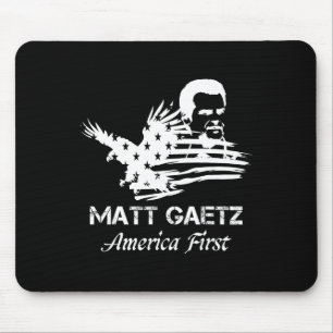 Matt Gaetz Ansikte American Flagga Eagle Trump 202 Musmatta