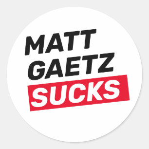 Matt Gaetz Sucks Runt Klistermärke