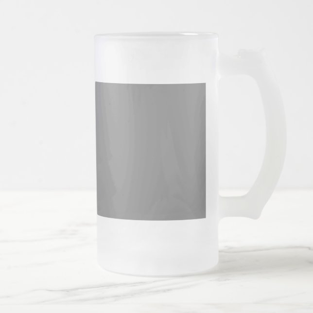 Matt Grå Frostat Ölglas (Höger)