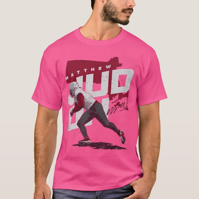 Matt Judon New England Player Karta T Shirt (Framsida)