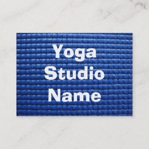 Matt klibbig Yoga för blått Visitkort