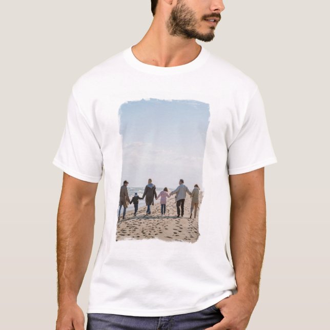 Mått på Kant penseldrag, Ram, Anpassningsbar Foto T Shirt (Framsida)