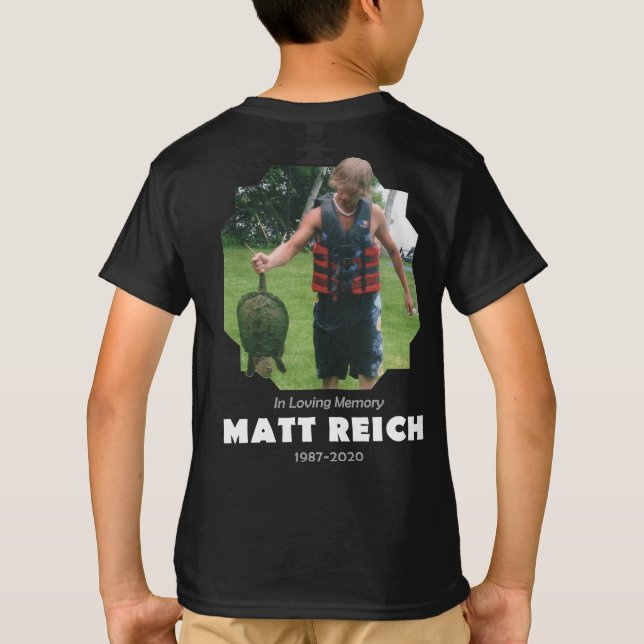 Matt Reich Memorial Kids Shirt T Shirt (Baksida)