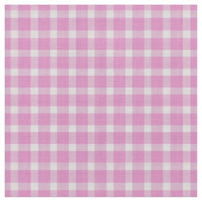 Matt rosa rutig gingham tyg (Närbild)