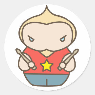 matt runt klistermärke