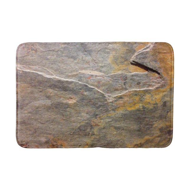 Matt stenlookdusch badrumsmatta (Framsidan)