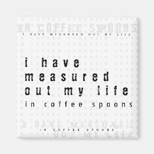 Mätt ut mitt liv med kaffekopior Offert Magnet