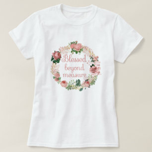 Mätt utöver mått/ Rosa Blommigt andedräkt T Shirt