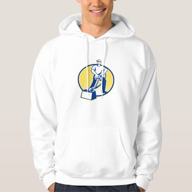 Matta mer ren dammsuger den Retro Hoodie (Framsida)
