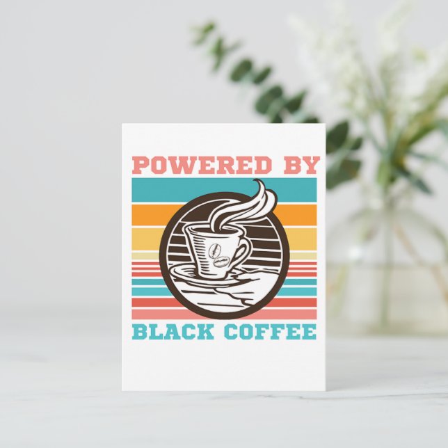 MATTAD AV SVART KAFFE - KAFFE ÄLSKARE VYKORT (Stående Fram)