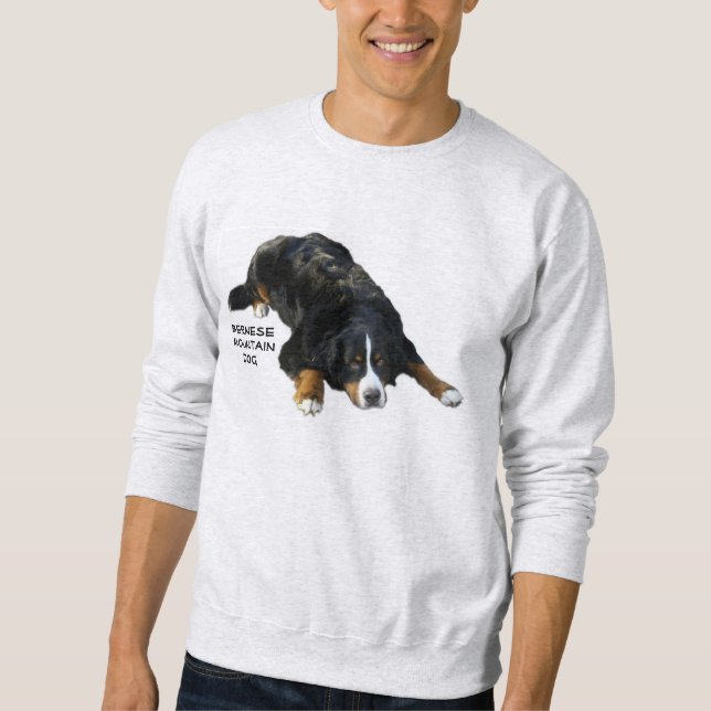 Mattan för den Bernese berghunden poserar Sweatshirt (Framsida)