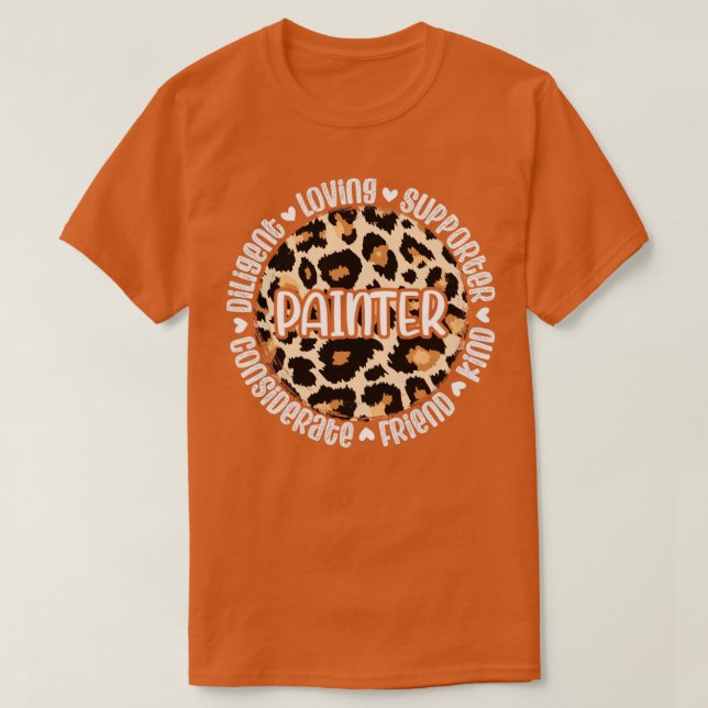 Måttangivelse för målare t shirt (Design framsida)