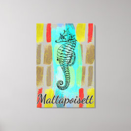 Mattapoisett Seahorse Canvas