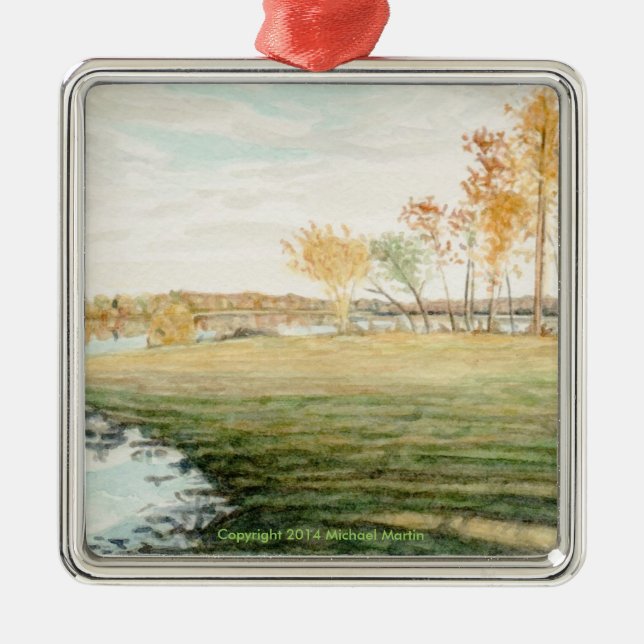 Mattaponi flodprydnad julgransprydnad metall (Framsidan)