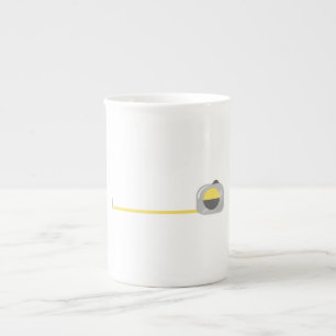 Måttband Benporslin Mugg
