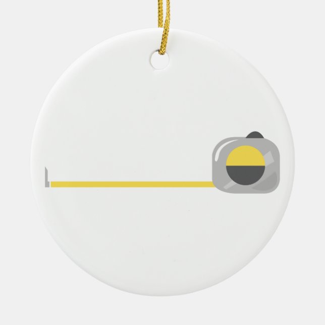 Måttband Julgransprydnad Keramik (Framsidan)