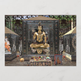 Matte 5" för Lord Shiva Hinduisk Tempel Inbjudan x