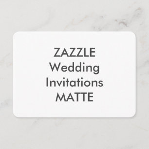 MATTE 5-tums x 3,5-tums bröllopsinbjudningar Inbjudningar